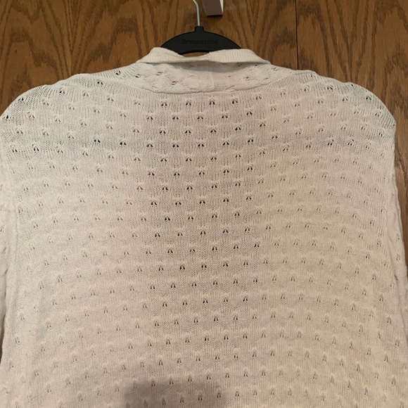 Loft Open Front Cream Cardigan Sweater Size XL - Picture 8 of 8